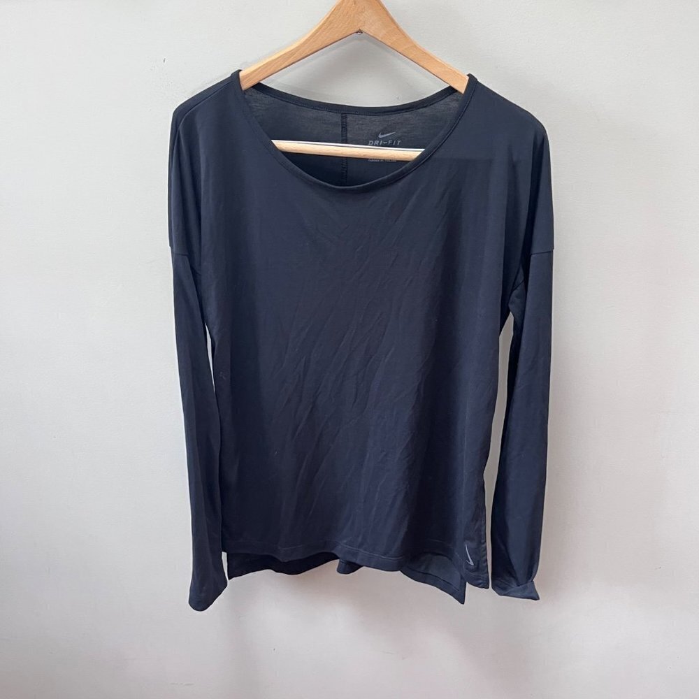Nike Dri-fit Yoga Layer Womens Long-Sleeve Training Top- Size S
